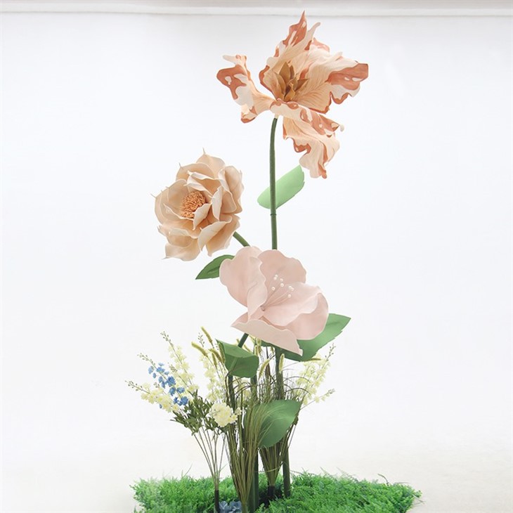 विशालकाय फोम कागज फूल फूल संयोजन